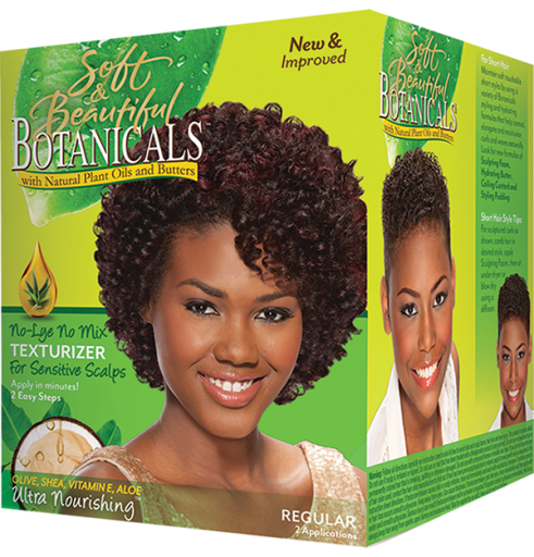 Soft And Beautiful Botanicals No Lye Sensitive Scalp Relaxer with Natural Plant Extracts Regular